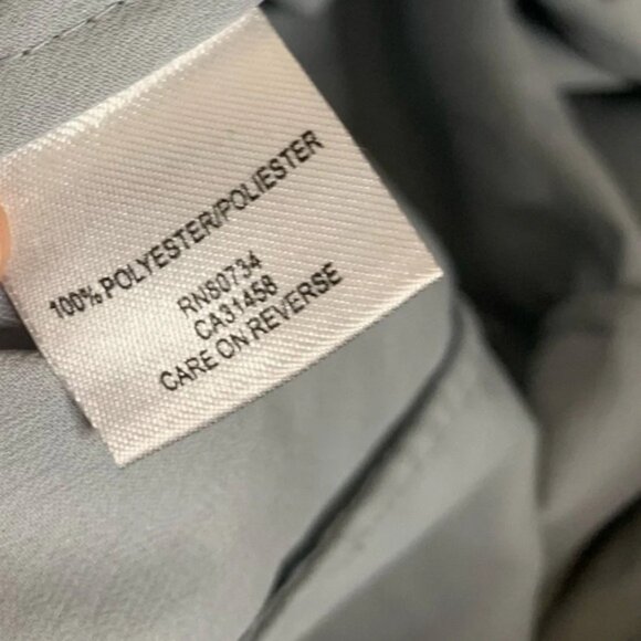 BCBG Women's Mini Dress Tiered Layered Ruffle One Shoulder Tie Sleeve Pale blue - Picture 12 of 16